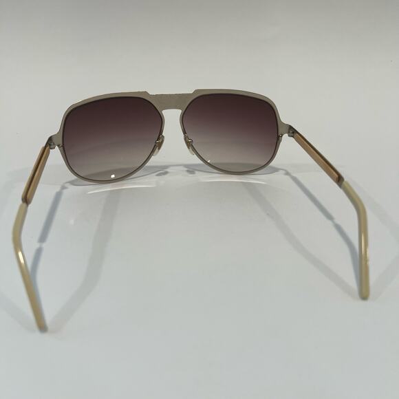 NWOT Alexander McQueen Gold Aviator Sunglasses